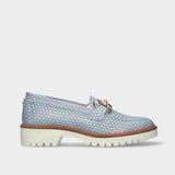 Blue Leather Loafer