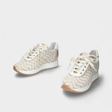 Beige-Gold  Wedge Sneaker