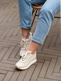 Beige-Gold  Wedge Sneaker