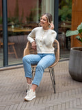 Beige-Gold  Wedge Sneaker