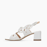 Laser Cut Heeled Sandals