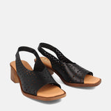 Memory Foam Black and White Sandals