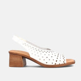 Memory Foam Black and White Sandals