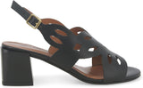 Laser Cut Heeled Sandals
