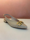 Beige Sling Back Sandals