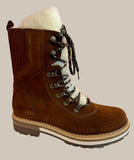 Brown Water Proof Merino Wool Ankle Boots