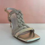 Gold Dressy Sandals