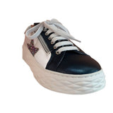 Navy-White Leather Sneaker