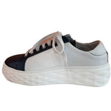 Navy-White Leather Sneaker