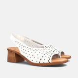 Memory Foam Black and White Sandals