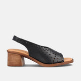 Memory Foam Black and White Sandals