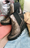 Champagne Fly London Wedge Ankle Boots