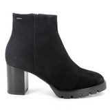 Black Suede Platform Ankle Boots