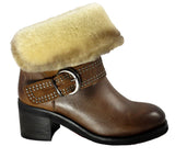 Piranha Shearling Ankle Boot - Tiramisu Shoes