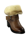 Piranha Shearling Ankle Boot - Tiramisu Shoes