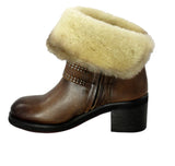 Piranha Shearling Ankle Boot - Tiramisu Shoes
