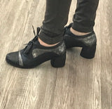 Unity in Diversity Bi-color Lace Up Shoes - Tiramisu Shoes