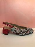 Multicolour leather slingbacks - Tiramisu Shoes