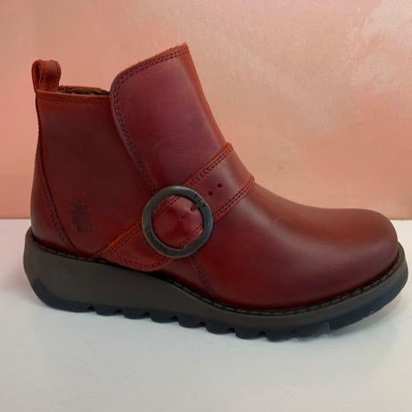 Fly london red outlet ankle boots