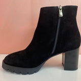 Black Suede Platform Ankle Boots