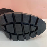 Black Suede Platform Ankle Boots