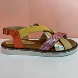 Flat Multicolored Sandals