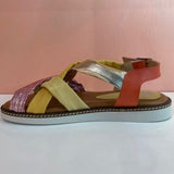Flat Multicolored Sandals