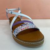 Multicolored Polka Dot Sandals