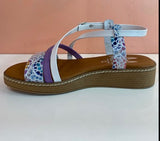 Multicolored Polka Dot Sandals