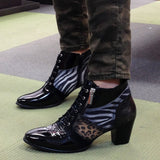 Patent Leather Ankle Boots