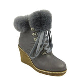 Wedge Shearling Boots