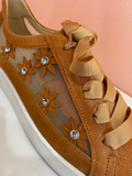Mesh and leather Sneakers