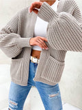 SHORT KNITTED CARDIGAN