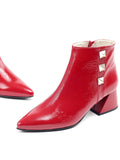 Red Ankle Boots