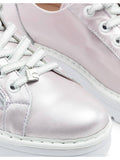 Blush Pink Leather Sneakers