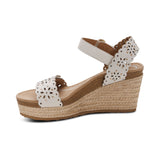 Espadrille Wedge Sandals - Tiramisu Shoes