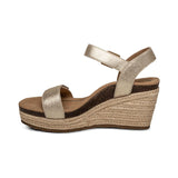 Champagne Wedge Arch Support Sandals