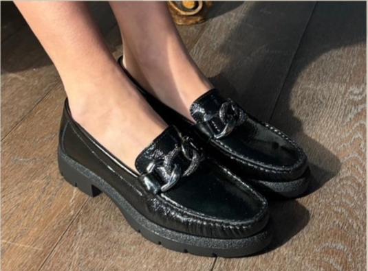 Black Naplak Loafers