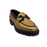 Gold Flat Loafers