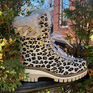 Luxury Leopard Ankle Boots