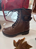 Brown-Black Ankle Boots