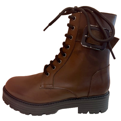 Brown-Black Ankle Boots