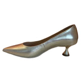 Gold Button Heel - Tiramisu Shoes