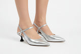 Silver Slingback - Tiramisu Shoes