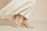 Silver Slingback - Tiramisu Shoes