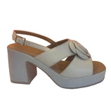 Beige Platform Sandals - Tiramisu Shoes