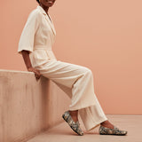 Tiramisu Embossed Python Loafers - Tiramisu Shoes