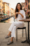 Tiramisu Embossed Python Loafers - Tiramisu Shoes