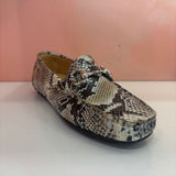 Tiramisu Embossed Python Loafers - Tiramisu Shoes