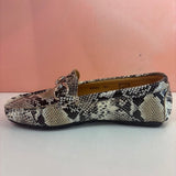 Tiramisu Embossed Python Loafers - Tiramisu Shoes